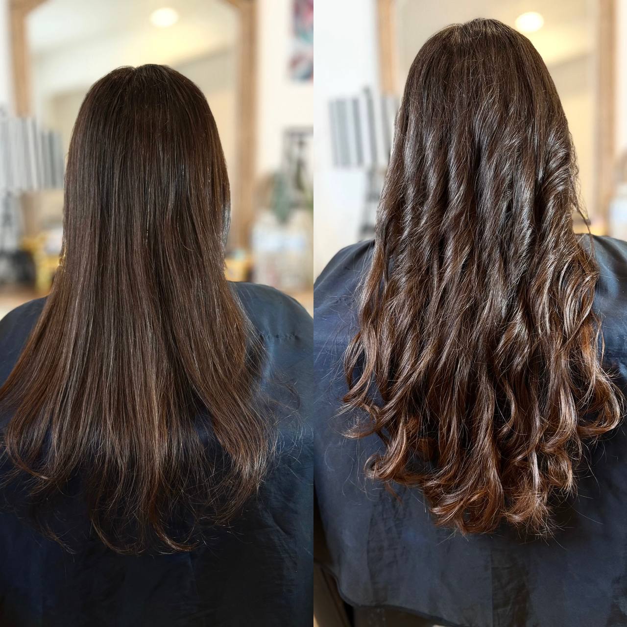 Hair extensions before and after result 3