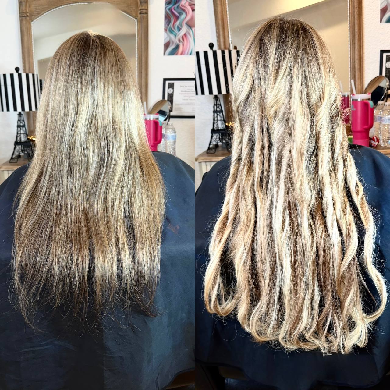 Hair extensions before and after result 5