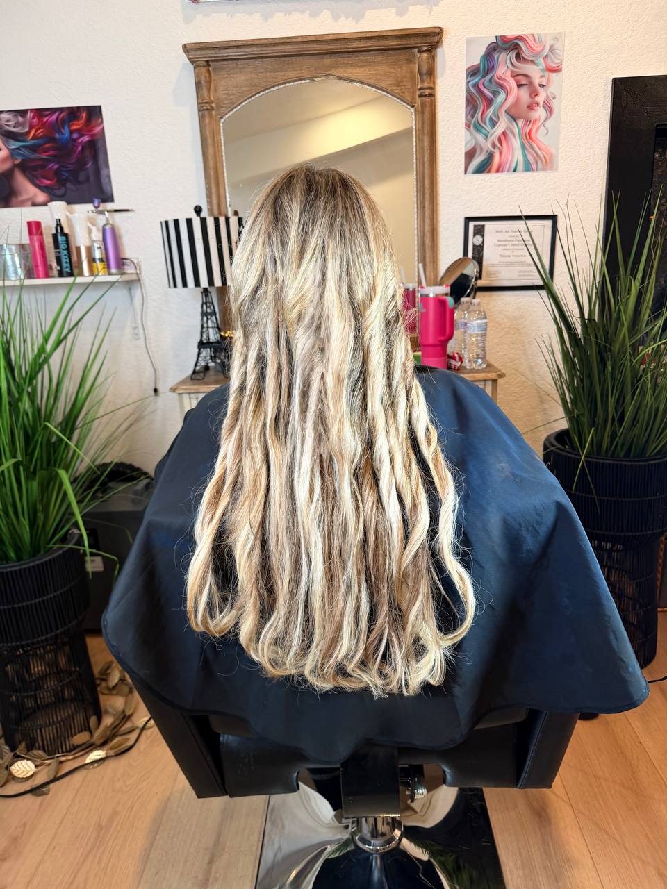 Hair extensions work 8